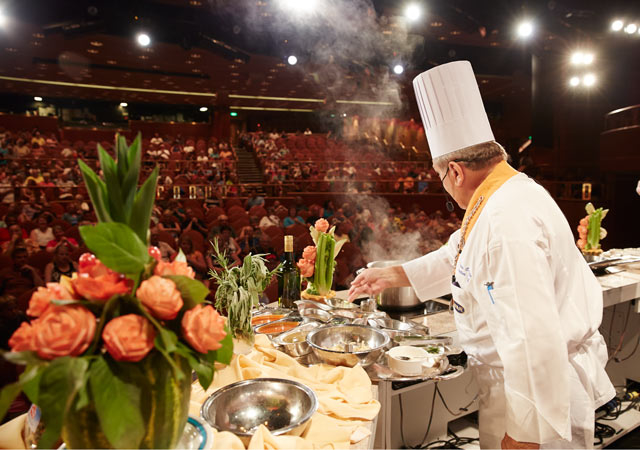 Degustación culinaria de vino 